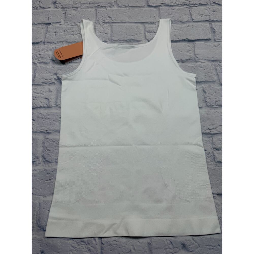 NWT Shapermint All Day White Tank Cami White Shapewear Shaping Large 62008 A791 - Picture 5 of 8